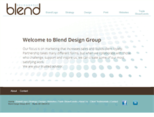 Tablet Screenshot of blenddesigngroup.com